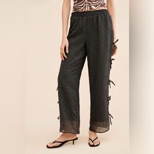 Lisa Says Gah Evelyn Tie Pants Small